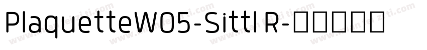 PlaquetteW05-Sittl R字体转换